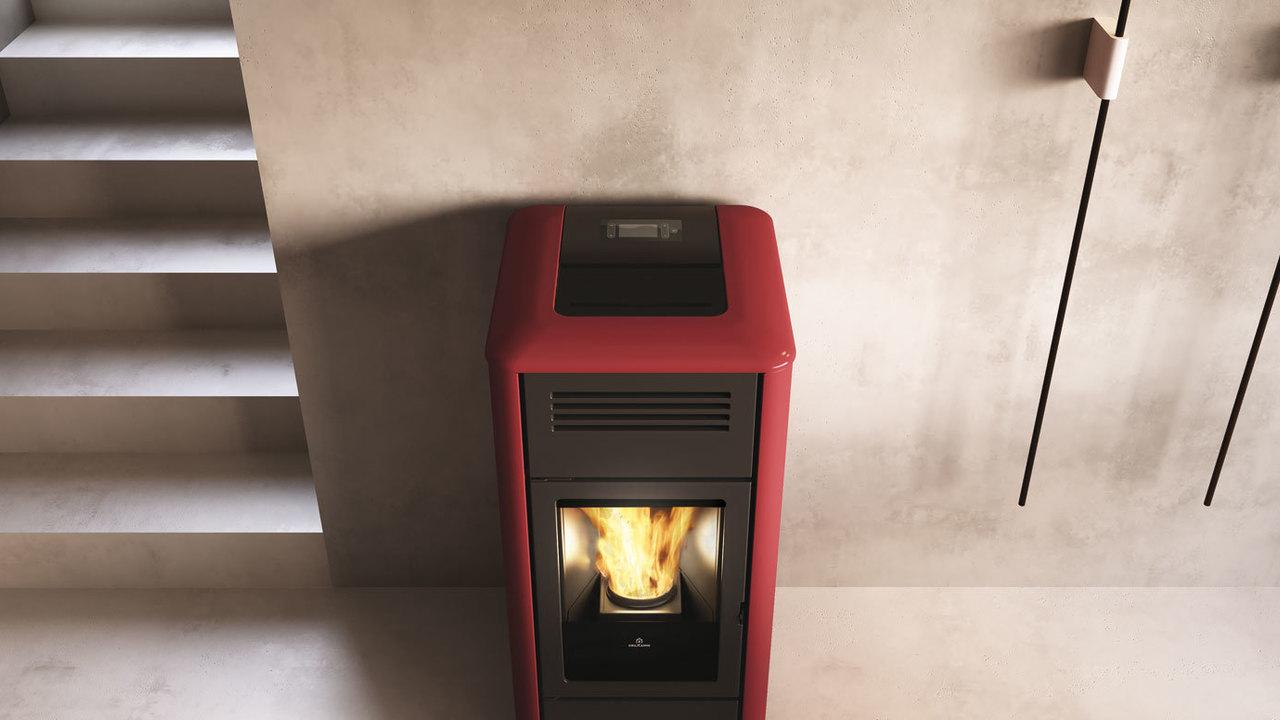HIDROESTUFA EDILKAMIN DE PELLETS MODELO MILLA H12 KW UP