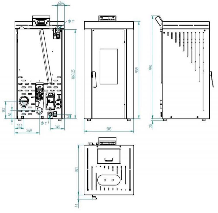 Hidroestufa de Pellets FM BP-500 H – image 2