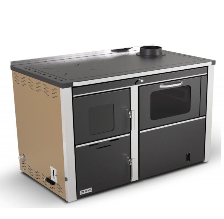 Hidro Cocina de Leña con Horno Modelo STAR 34 Kw
