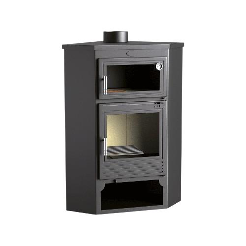 ESTUFA DE LEÑA FRONTAL CON HORNO ENVOLVENTE M-104